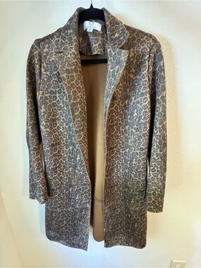 Magaschoni Leopard-Print Long Trench Coat - Brown